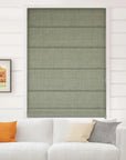 Thick Linen Block Print Roman Shade -  EVERBEE