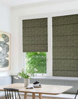 Thick Linen Block Print Roman Shade- Merakhi