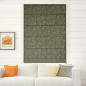 Thick Linen Block Print Roman Shade- Merakhi