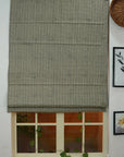 Heavy Linen Block Print Roman Shade -Ratanbel