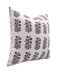 Hand Block Print Pure White Linen Throw Pillow Cover – INDERDHANUSH - Fabdivine