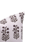 Hand Block Print Pure White Linen Throw Pillow Cover – INDERDHANUSH - Fabdivine