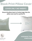 Damru Luxury Green Throw Pillow Cover Premium - Thick Linen