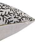 Throw Pillow Cover –Designer Collection of Hand Block Print Off White Linen- JUNGLEE - Fabdivine