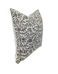 Throw Pillow Cover –Designer Collection of Hand Block Print Off White Linen- JUNGLEE - Fabdivine