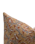 Block print thick cotton throw pillow cover - KAMAL DUTTA - Fabdivine