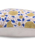 Throw Pillow Cover –Designer Collection of Hand Block Print off white linen- KARWACHAUTH - Fabdivine