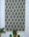 Linen Polymer Blackout Roller Shade- Abhishek - Fabdivine