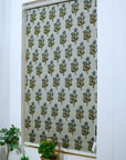 Linen Polymer Blackout Roller Shade- Abhishek - Fabdivine