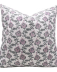 MADHUBALA Hand Block Print Thick Cotton White Pillow Cover - Fabdivine