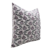 MADHUBALA Hand Block Print Thick Cotton White Pillow Cover - Fabdivine