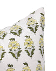 Block print Pillow cover for sofa, couch or bed- pure linen- MOR MUKUT - Fabdivine