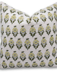 Block print Pillow cover for sofa, couch or bed- pure linen- MOR MUKUT - Fabdivine