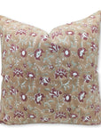 Block print Thick Cotton White throw pillow cover - NAAYAB - Fabdivine