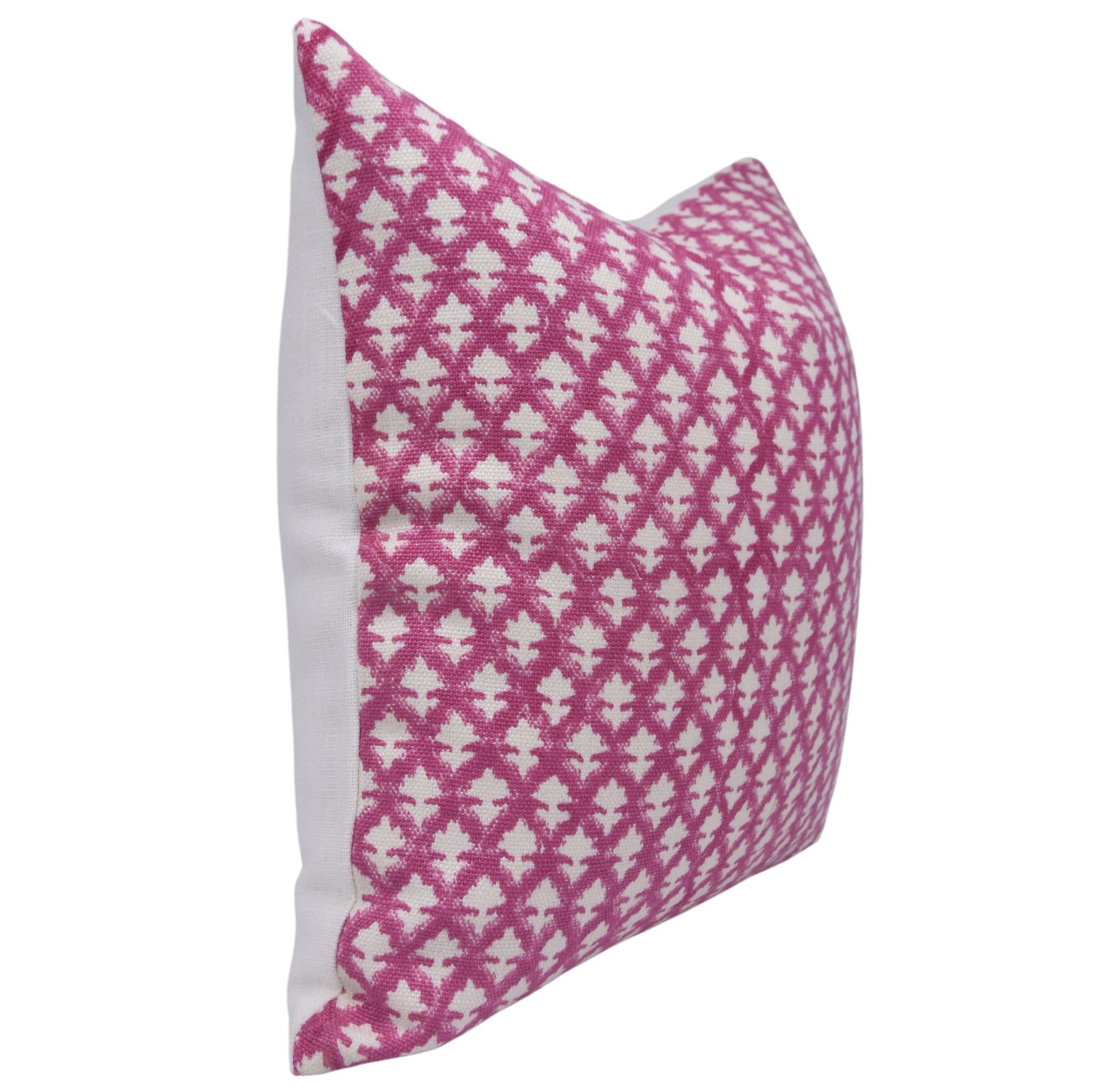 PINKCITY JAAL | Pink-White Pillow Cover - Fabdivine