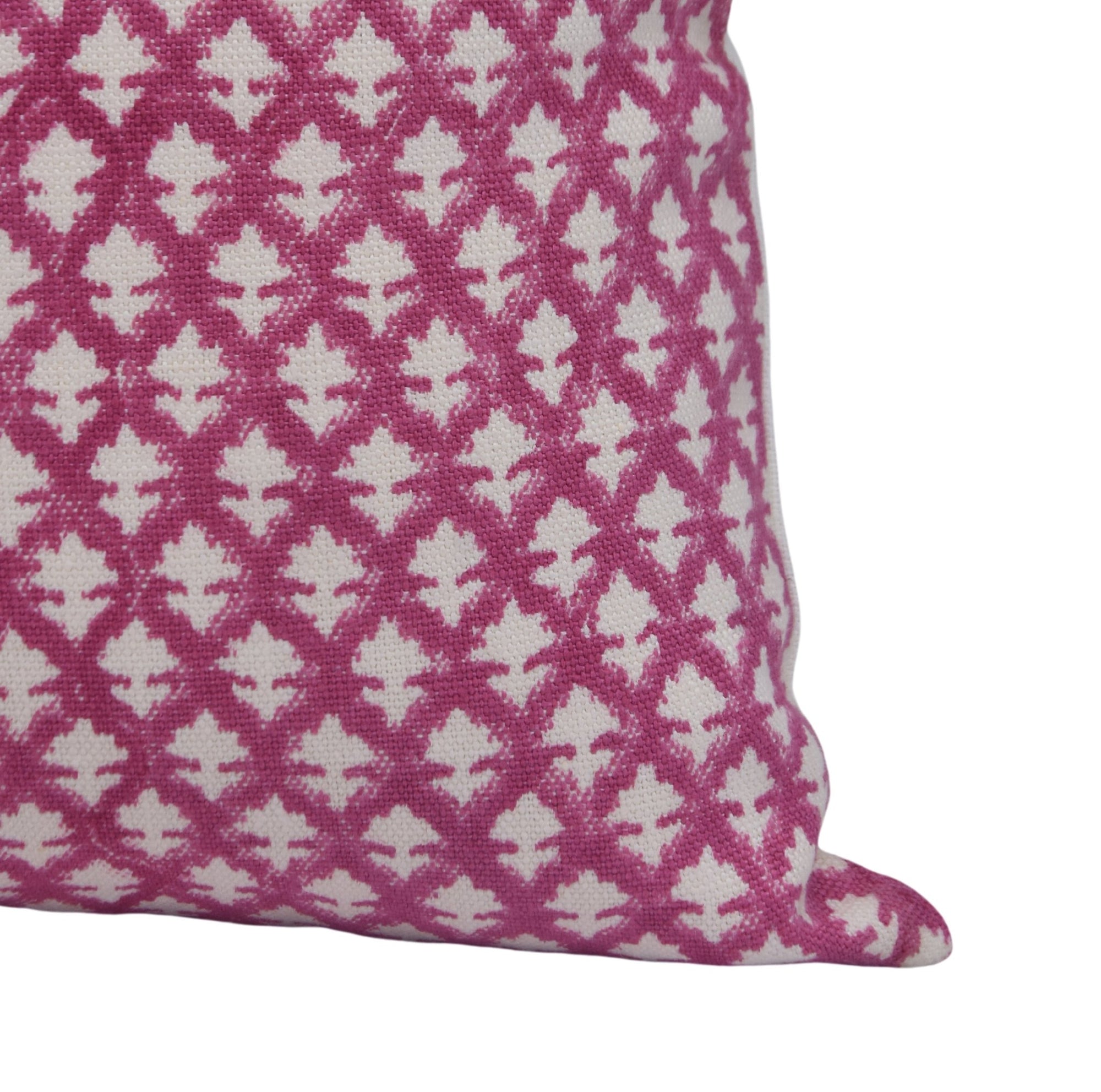 PINKCITY JAAL | Pink-White Pillow Cover - Fabdivine