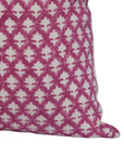 PINKCITY JAAL | Pink-White Pillow Cover - Fabdivine