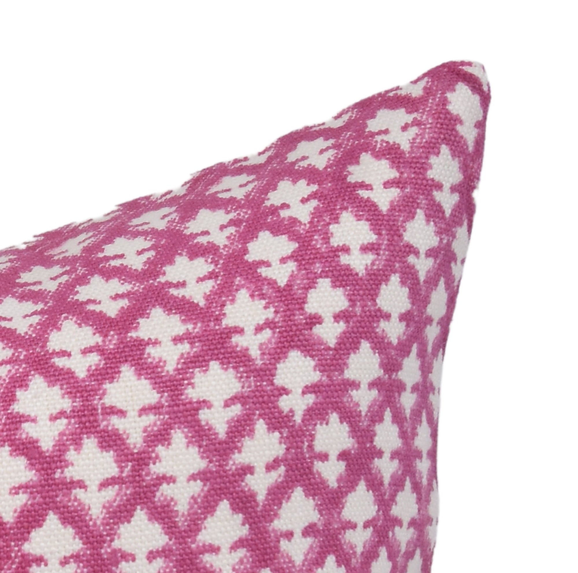 PINKCITY JAAL | Pink-White Pillow Cover - Fabdivine