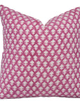 PINKCITY JAAL | Pink-White Pillow Cover - Fabdivine