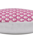 PINKCITY JAAL | Pink-White Pillow Cover - Fabdivine