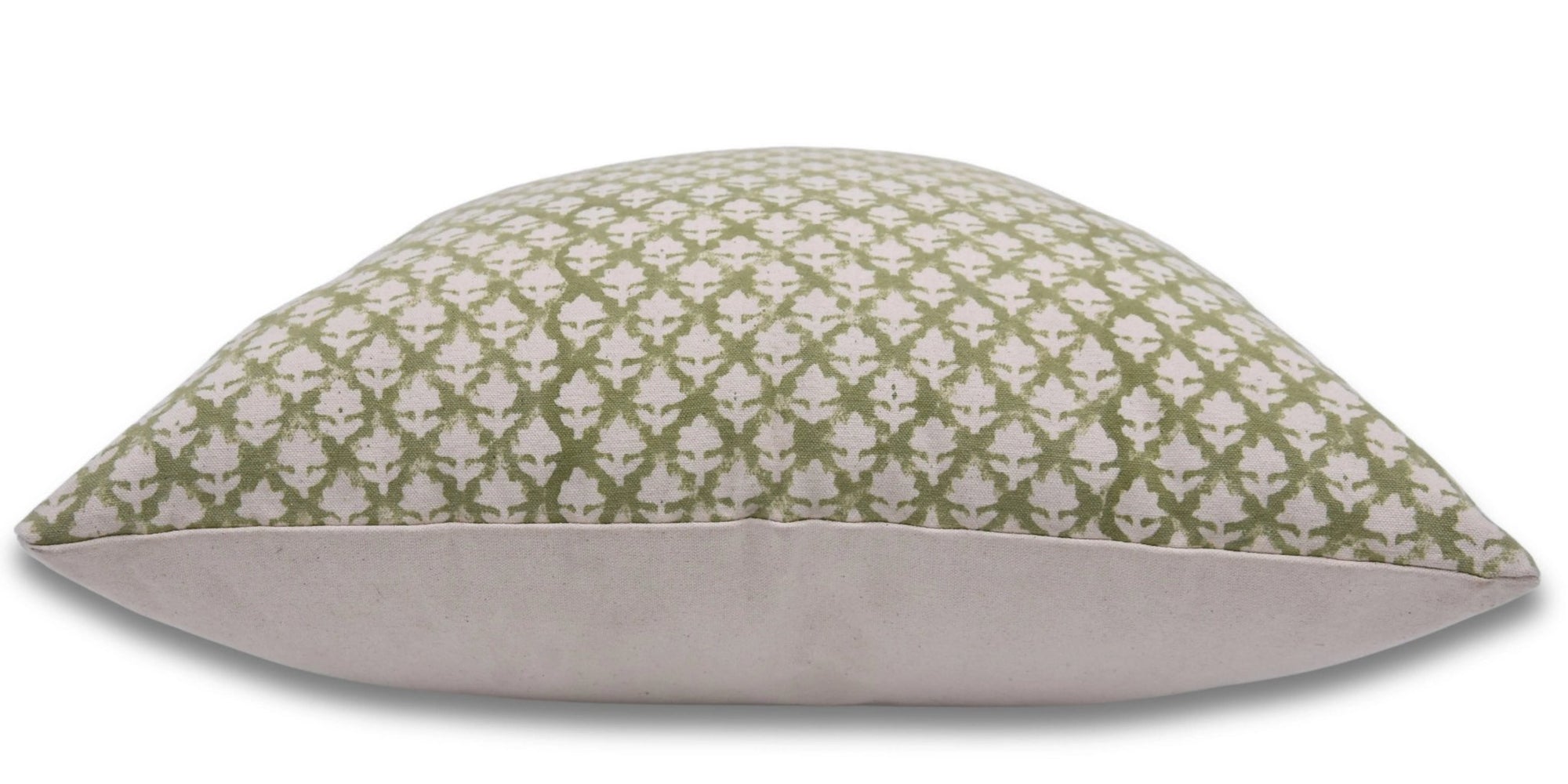 Green &amp; Beige Pillow Cover | PINKCITY JAAL - Fabdivine