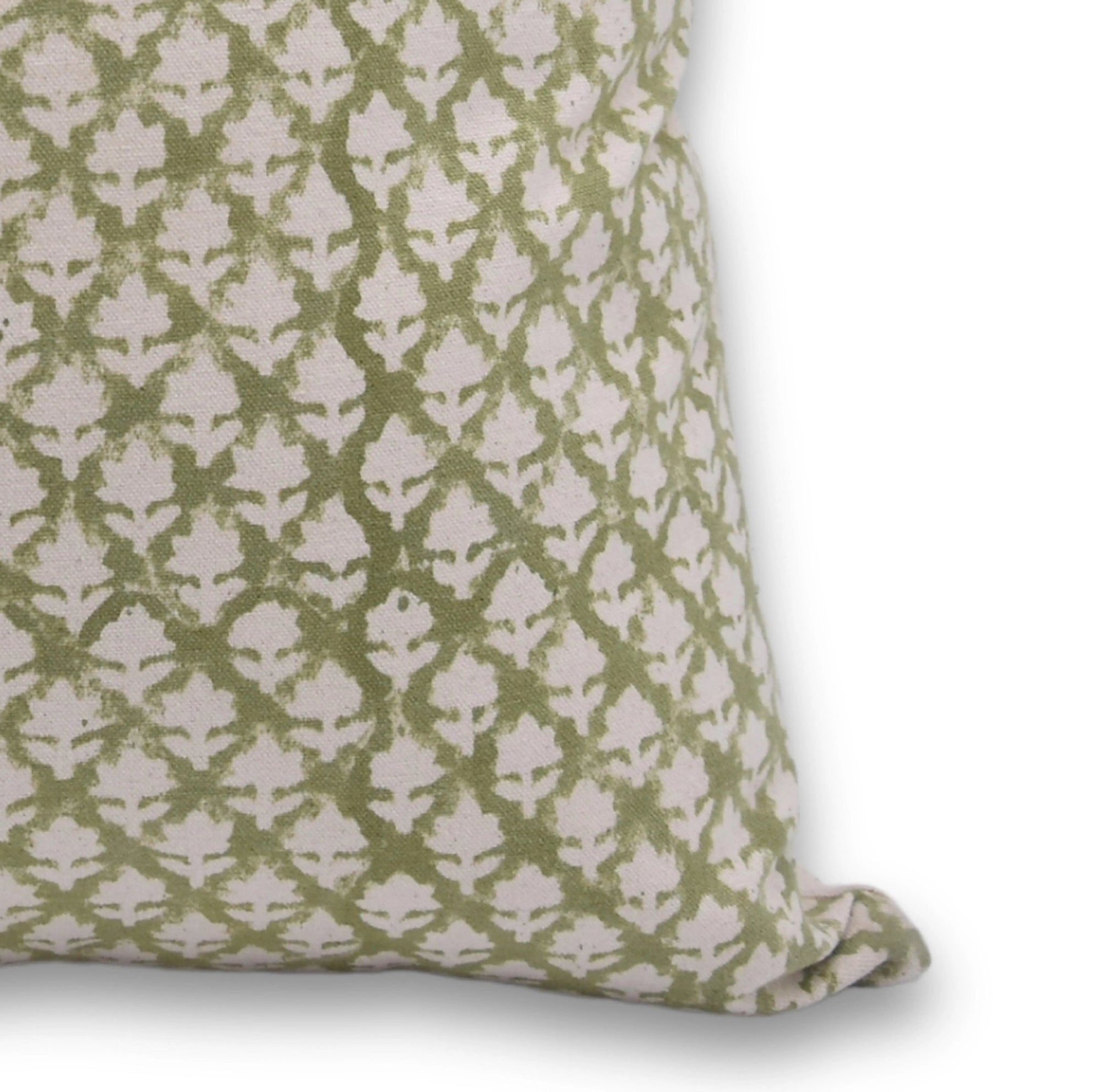 Green & Beige Pillow Cover | PINKCITY JAAL - Fabdivine