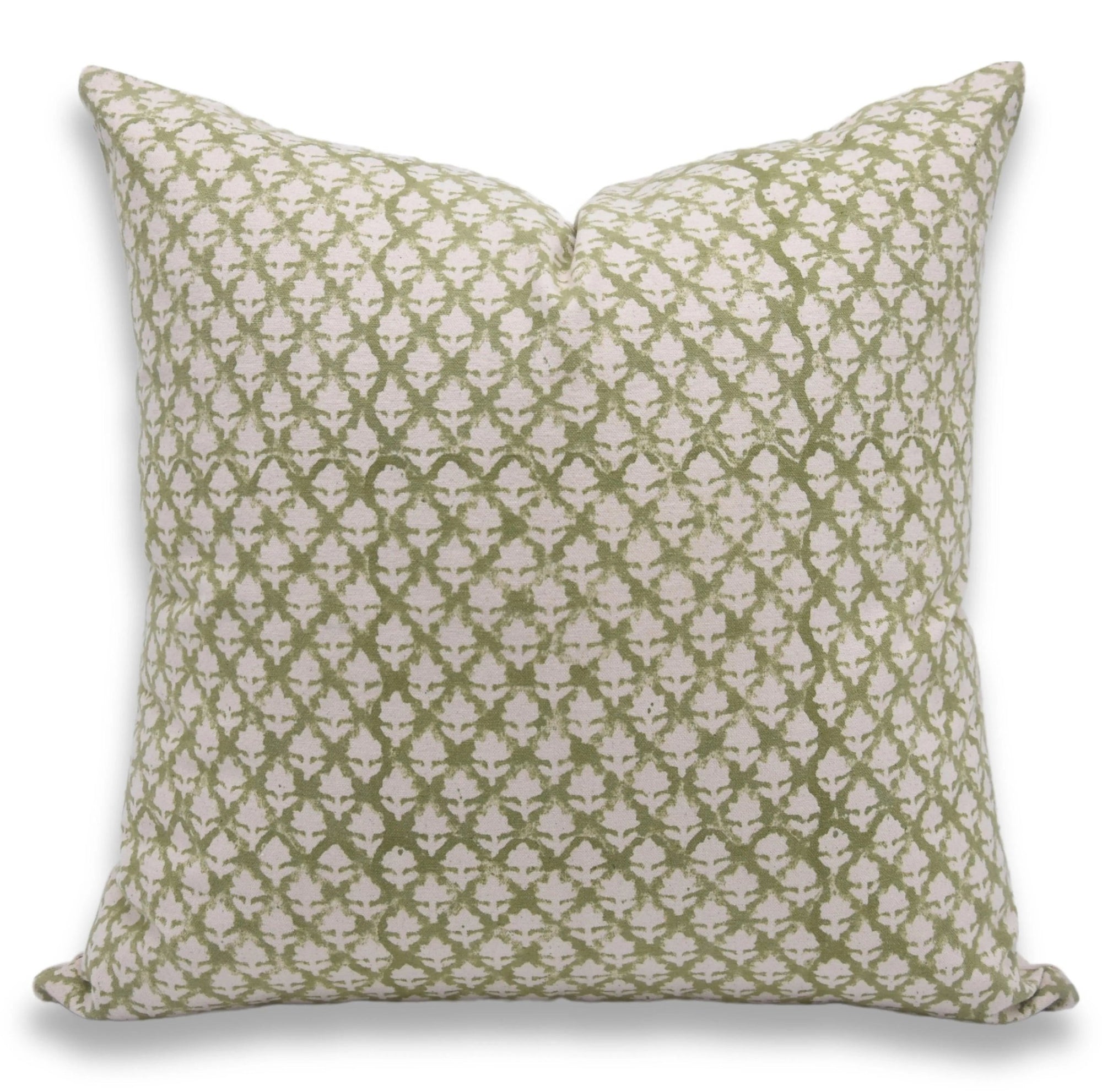 Green & Beige Pillow Cover | PINKCITY JAAL - Fabdivine