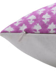 PINKCITY JAAL Cotton Pillow Cover in Pink and White - Fabdivine