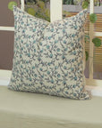 Block Print Pillow Cover For Sofa Couch Or Bed - Pure Linen - Pushpa Varsha