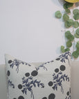 Block Print Pillow Cover For Sofa Couch Or Bed- Pure Linen- Gulab