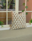 Block Print Pillow Cover For Sofa Couch Or Bed - Duck Canvas - Kanak Buti