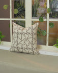 Hand Block Printed Thick Cotton Designer Pillow Cover - Triangle