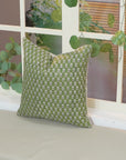 Hand Block Print Pure Linen Designer Pillow Cover - Tarangini