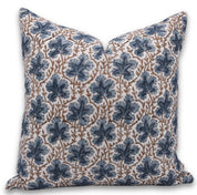 Square/Lumber block print pillow cover- Thick Cotton White- PUSHP SAMHITA - Fabdivine