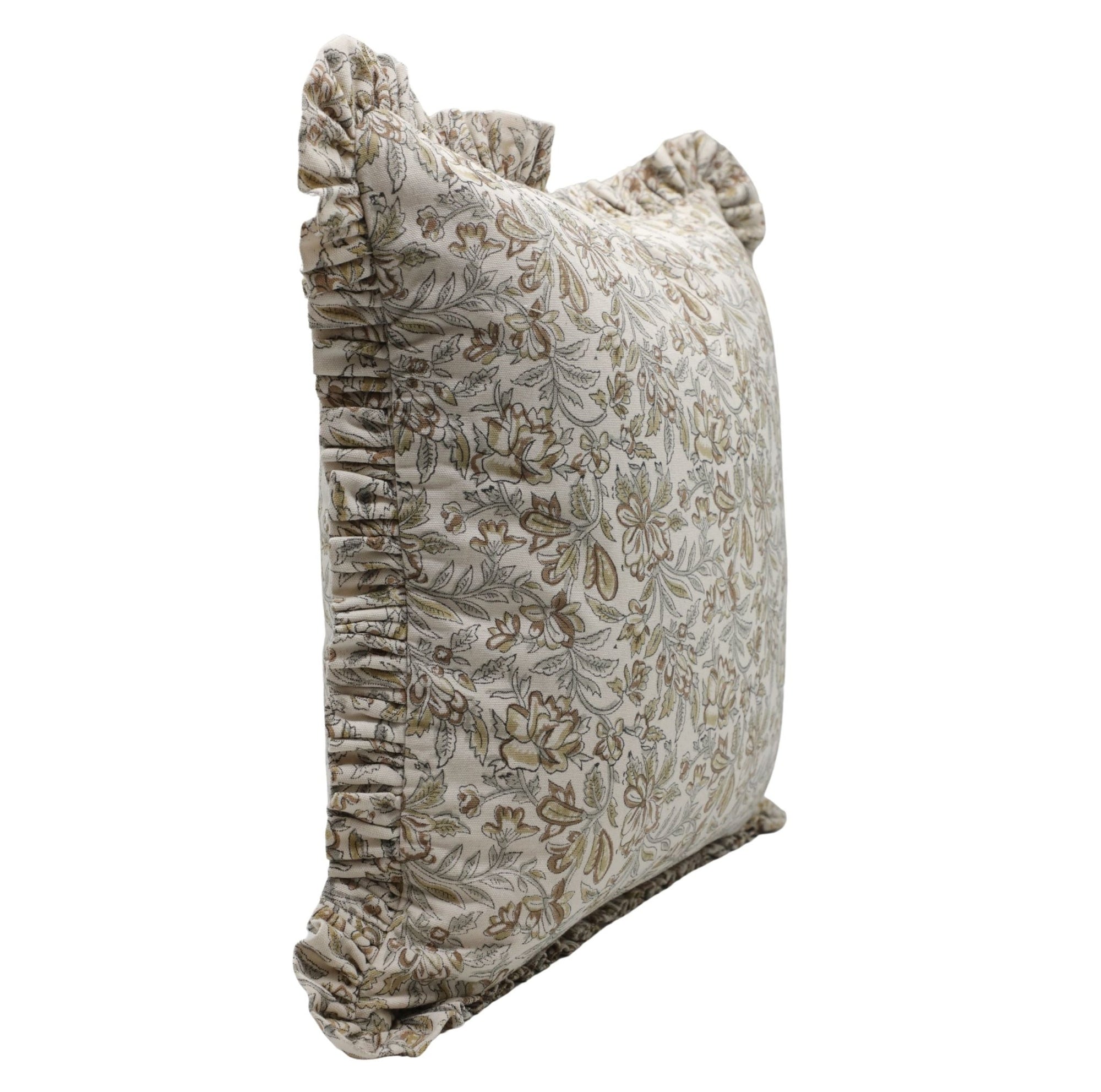 QUDRAT - Ruffle Pillow Cover - Fabdivine