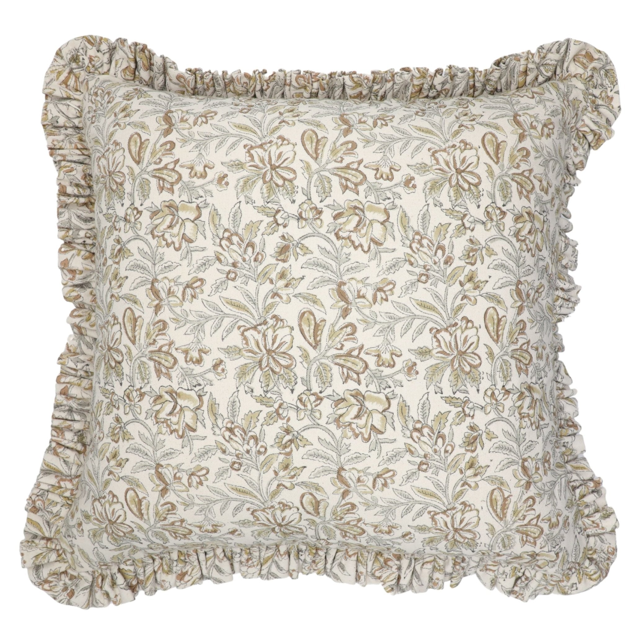 QUDRAT - Ruffle Pillow Cover - Fabdivine