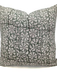 Throw Pillow Cover –Designer Collection of Hand Block Print Thick Linen- RUDRAKSHA - Fabdivine