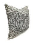 Throw Pillow Cover –Designer Collection of Hand Block Print Thick Linen- RUDRAKSHA - Fabdivine