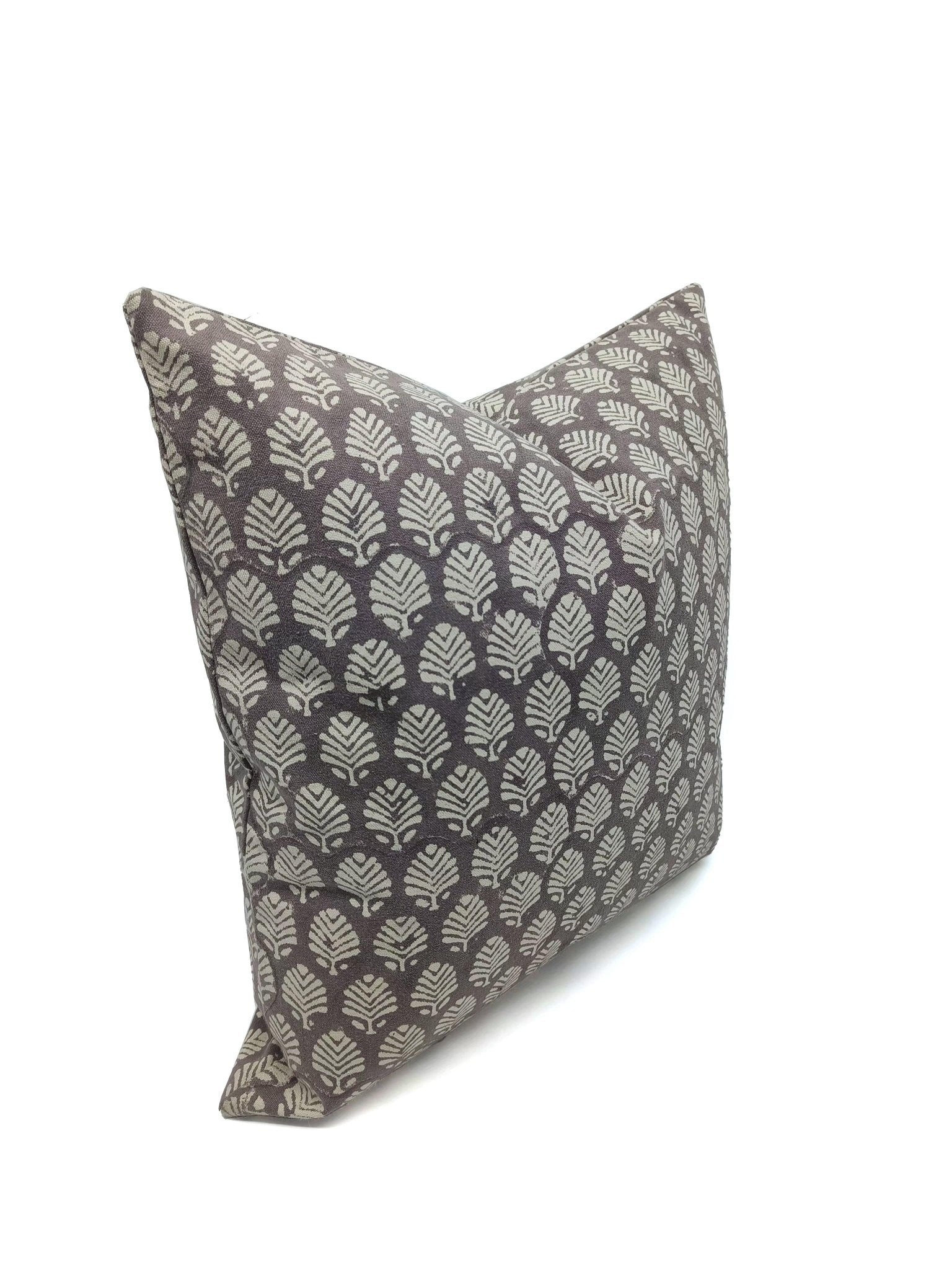 Square/Lumber block print pillow cover- thick cotton- SANGMARMAR JAAL - Fabdivine