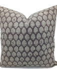 Square/Lumber block print pillow cover- thick cotton- SANGMARMAR JAAL - Fabdivine