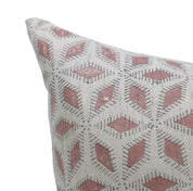 Block print Pillow cover for sofa, couch or bed- Linen Blend- SHATKON - Fabdivine