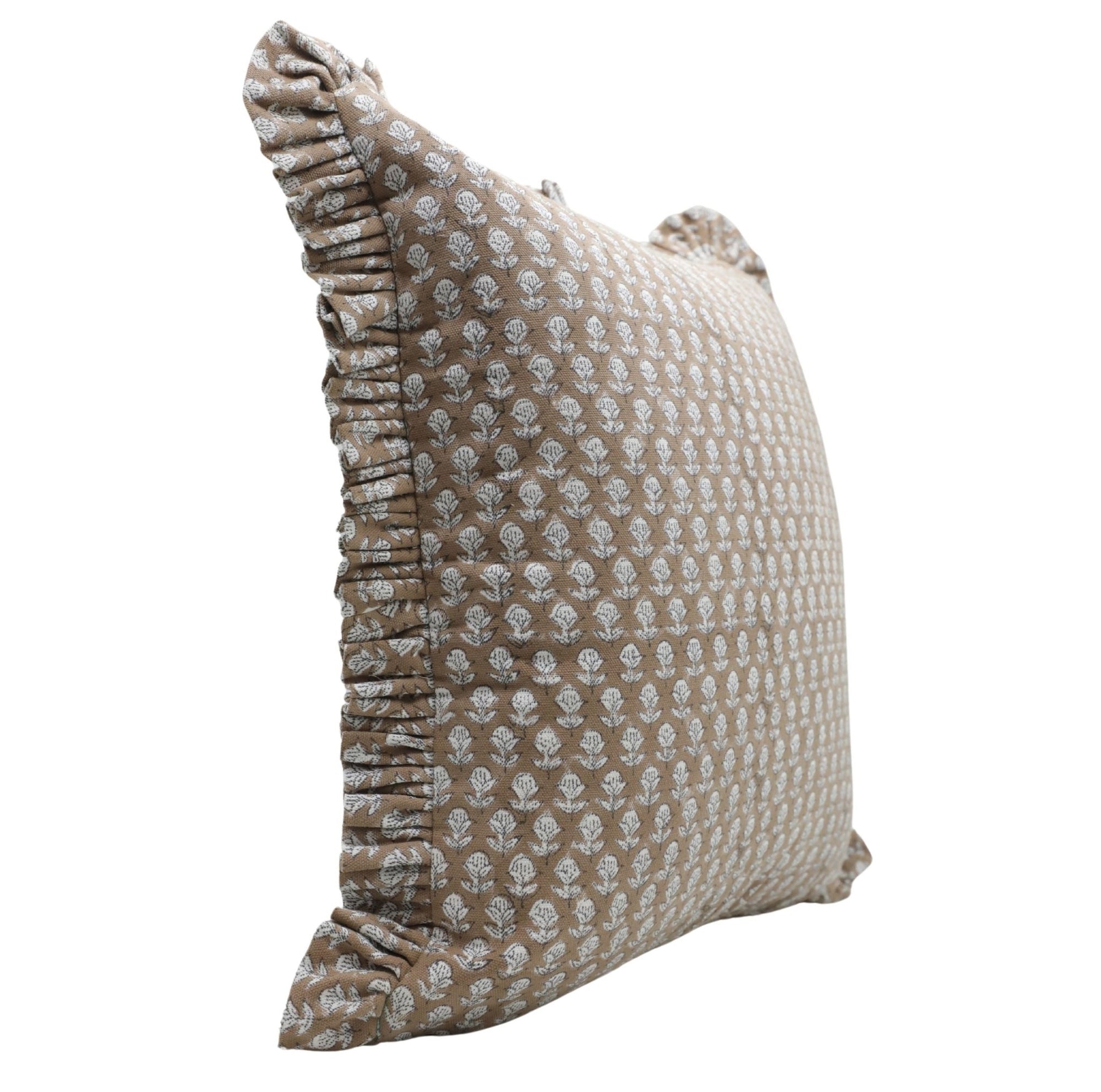 TARANGINI - Ruffle Pillow Cover - Fabdivine