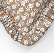 TULSI BUTI - Ruffle Pillow Cover - Fabdivine