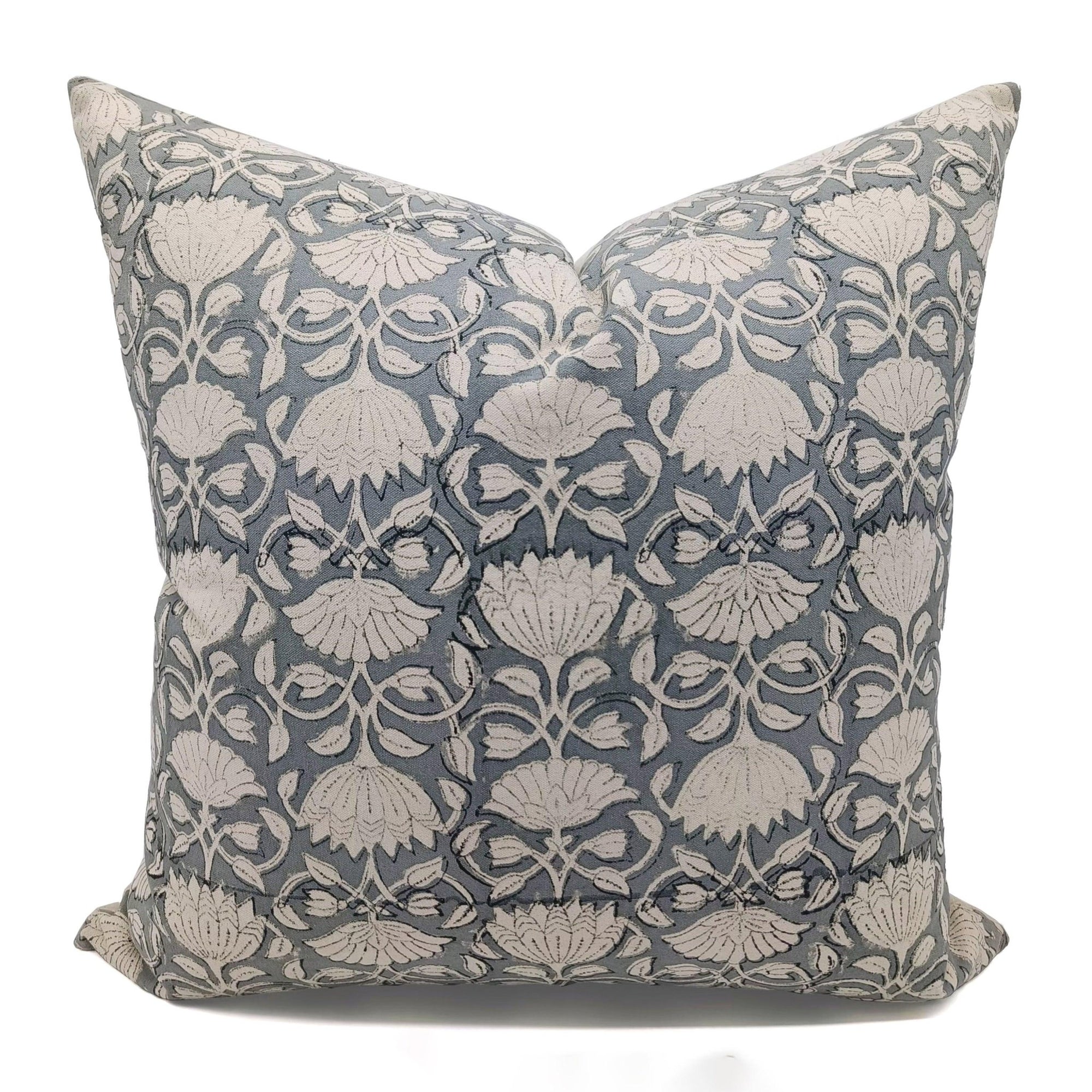 Hand Block Print thick cotton designer pillow cover- ULTA KAMAL - Fabdivine