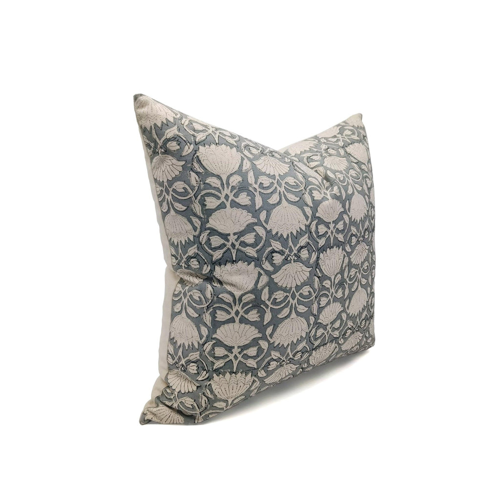 handmade block-print cushion cover