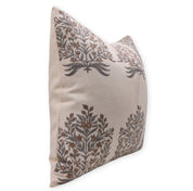 Designer Hand Block Print Thick Cotton Throw Pillow Cover - VRINDAVAN - Fabdivine